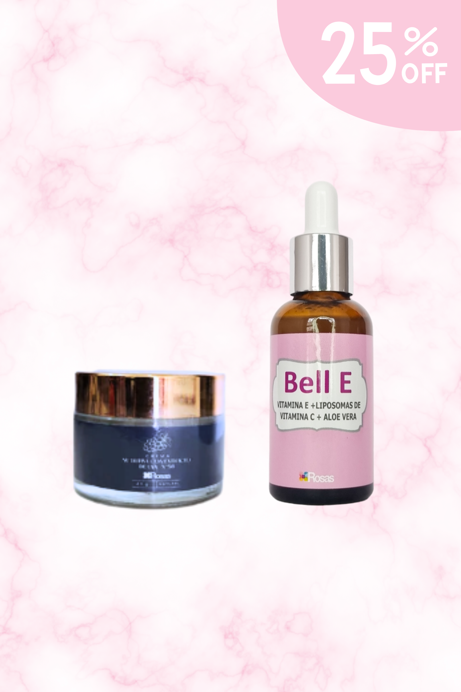 Combo 2: Crema nutritiva de uva + Sérum Bell E
