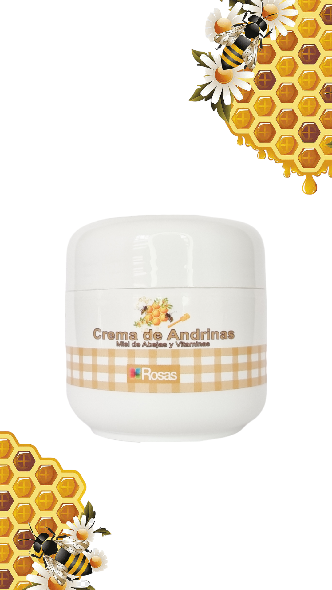 Crema de Andrinas Exfoliante con Miel de Abejas y Vitaminas * 50g