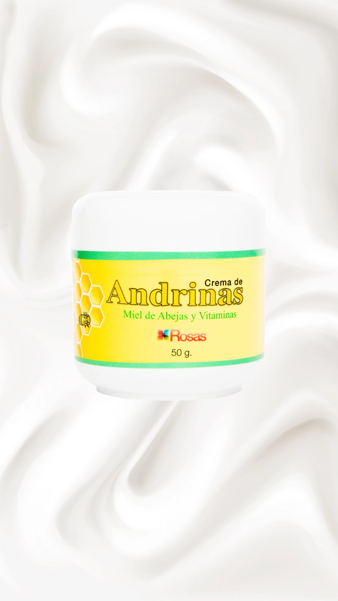 Crema de Andrinas Exfoliante con Miel de Abejas y Vitaminas * 50g