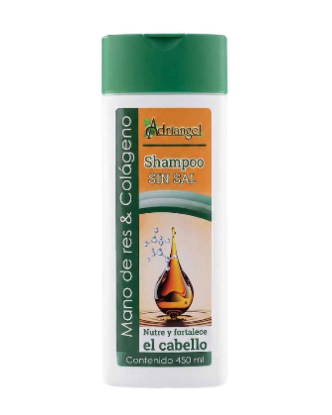 Shampoo Mano de Res y colágeno- Adriangel * 450 ml